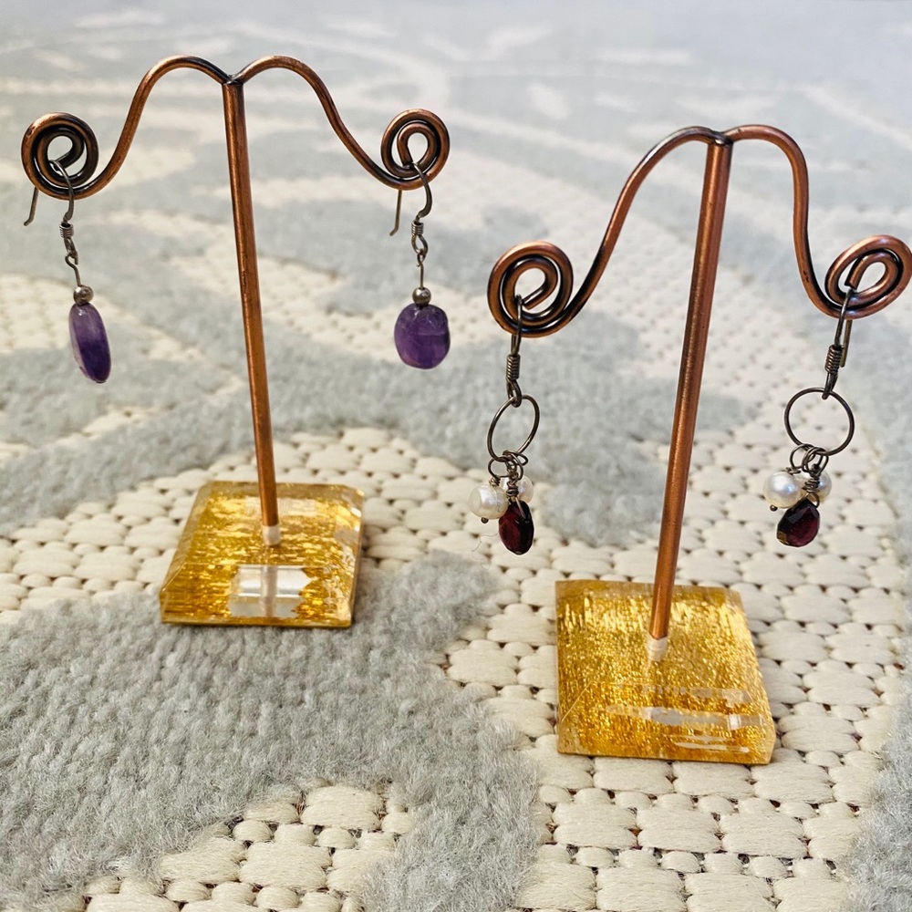 Handmade gemstone earrings